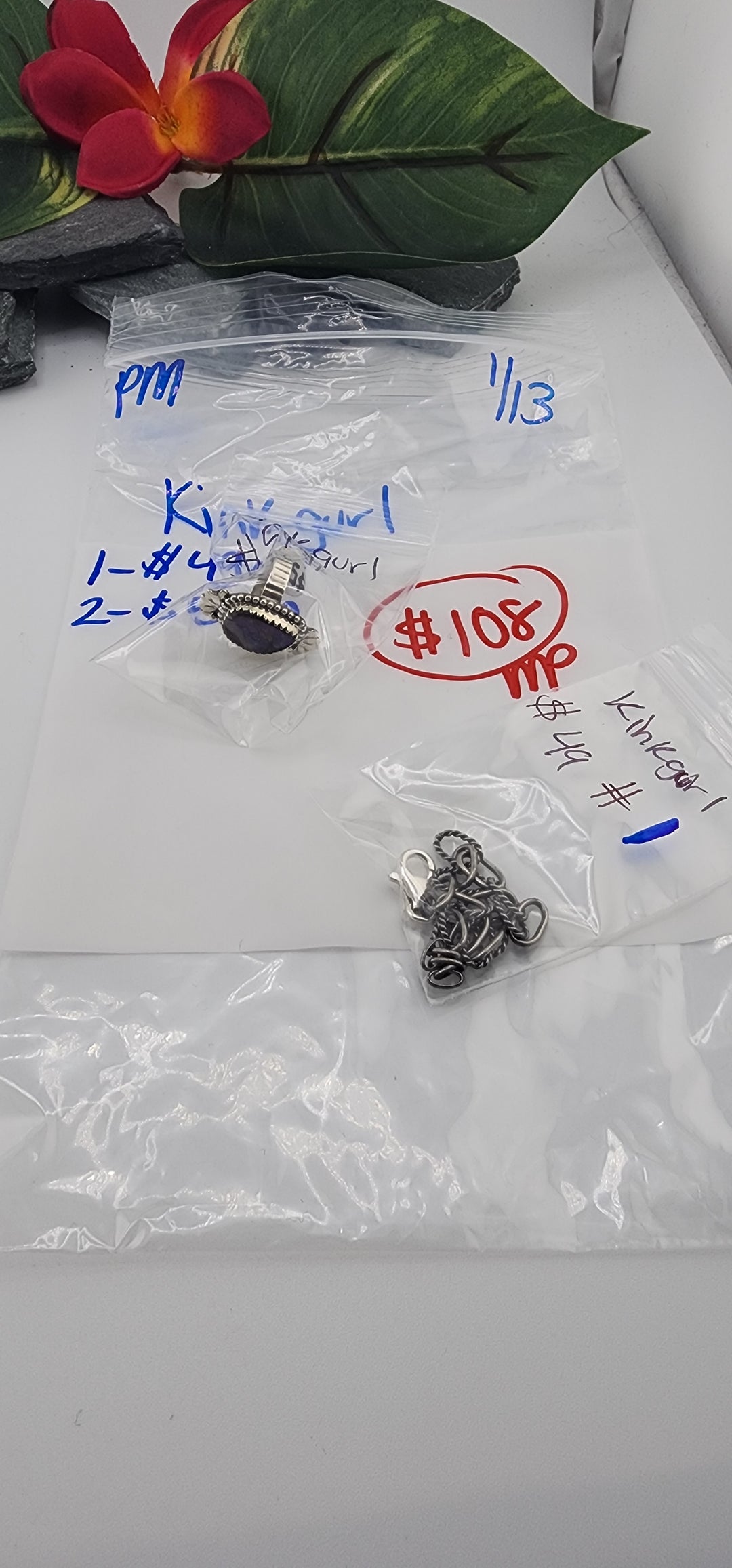 Custom sterling silver items - PM SHOW RESERVED FOR: Kinkgurl - 1/13/2026 tiktok Live Show - 2 Sterling Silver Items