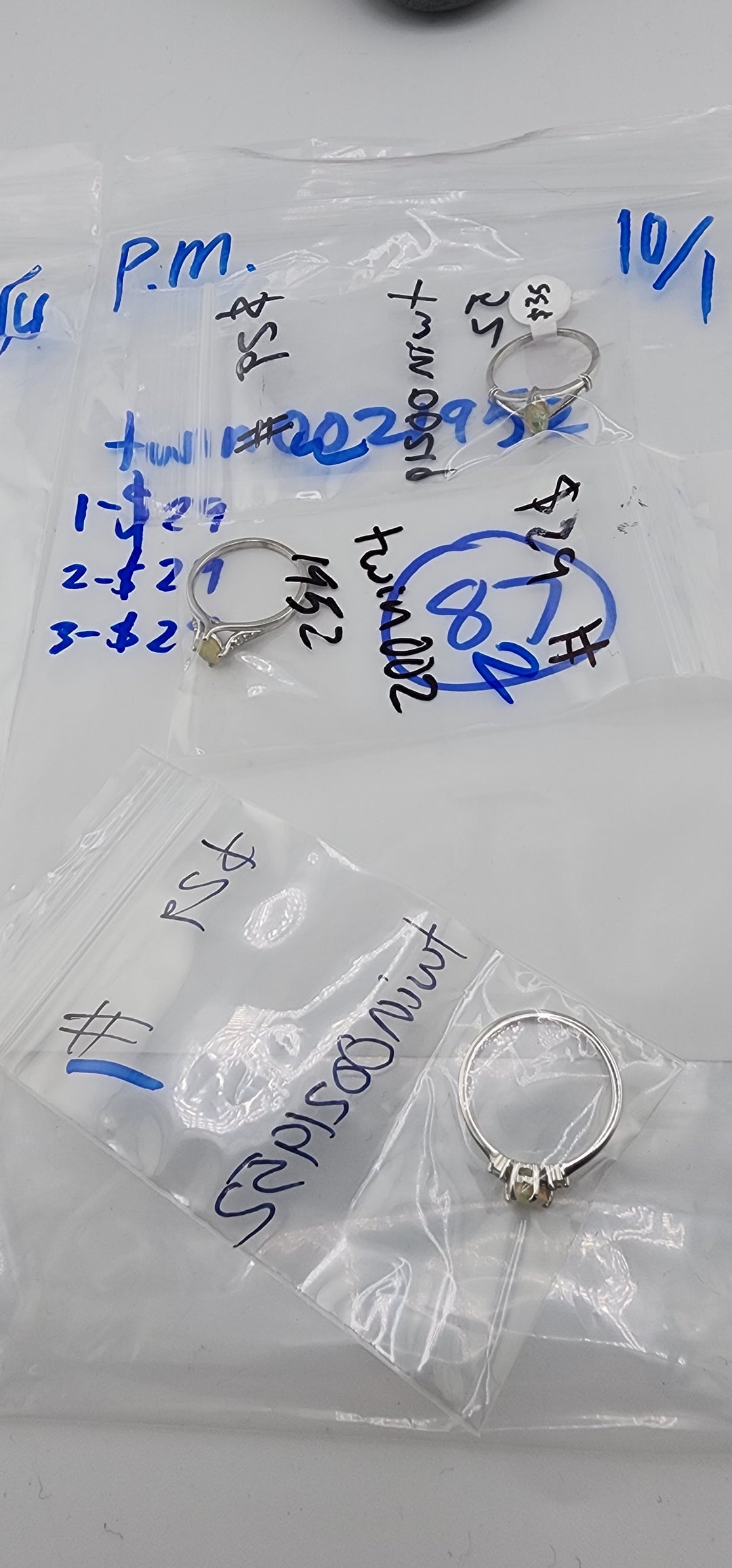 PM SHOW 48HR - RESERVED FOR: twin0021952 - 10/1/2025 FL tiktok Live Show - 3 Sterling Silver Items