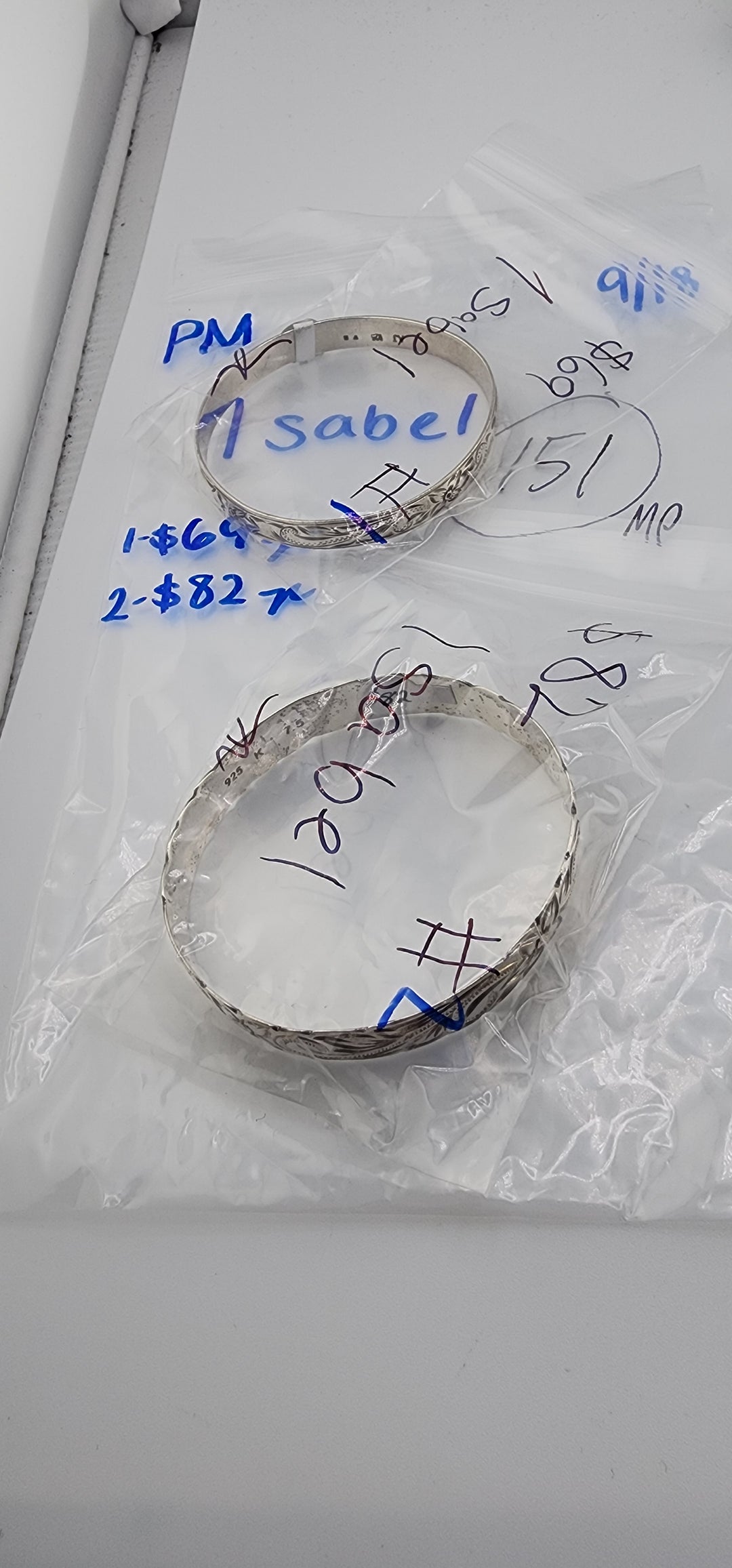 PM SHOW 48HR - RESERVED FOR: Isabel - 9/18/2025 FL tiktok Live Show - 2 Sterling Silver Items