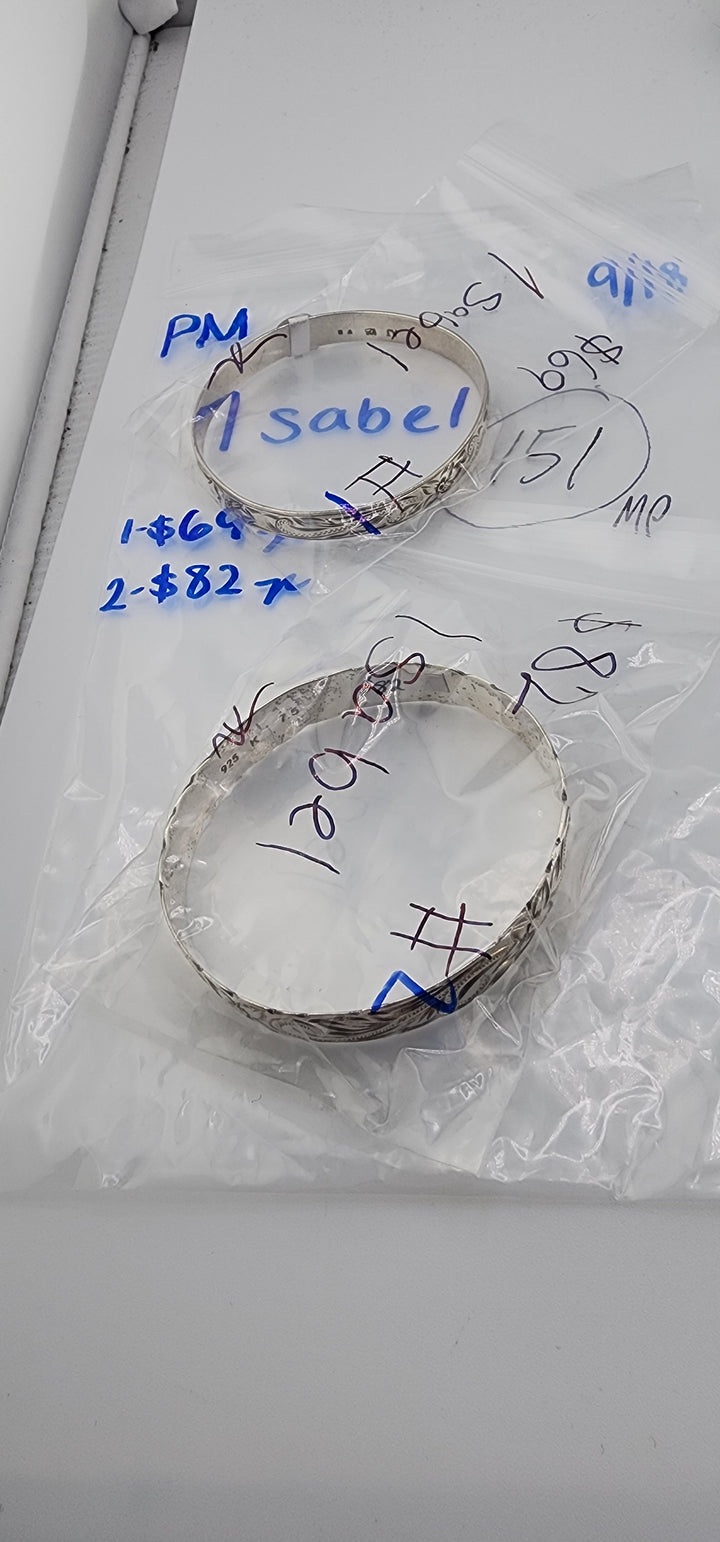 PM SHOW 48HR - RESERVED FOR: Isabel - 9/18/2025 FL tiktok Live Show - 2 Sterling Silver Items