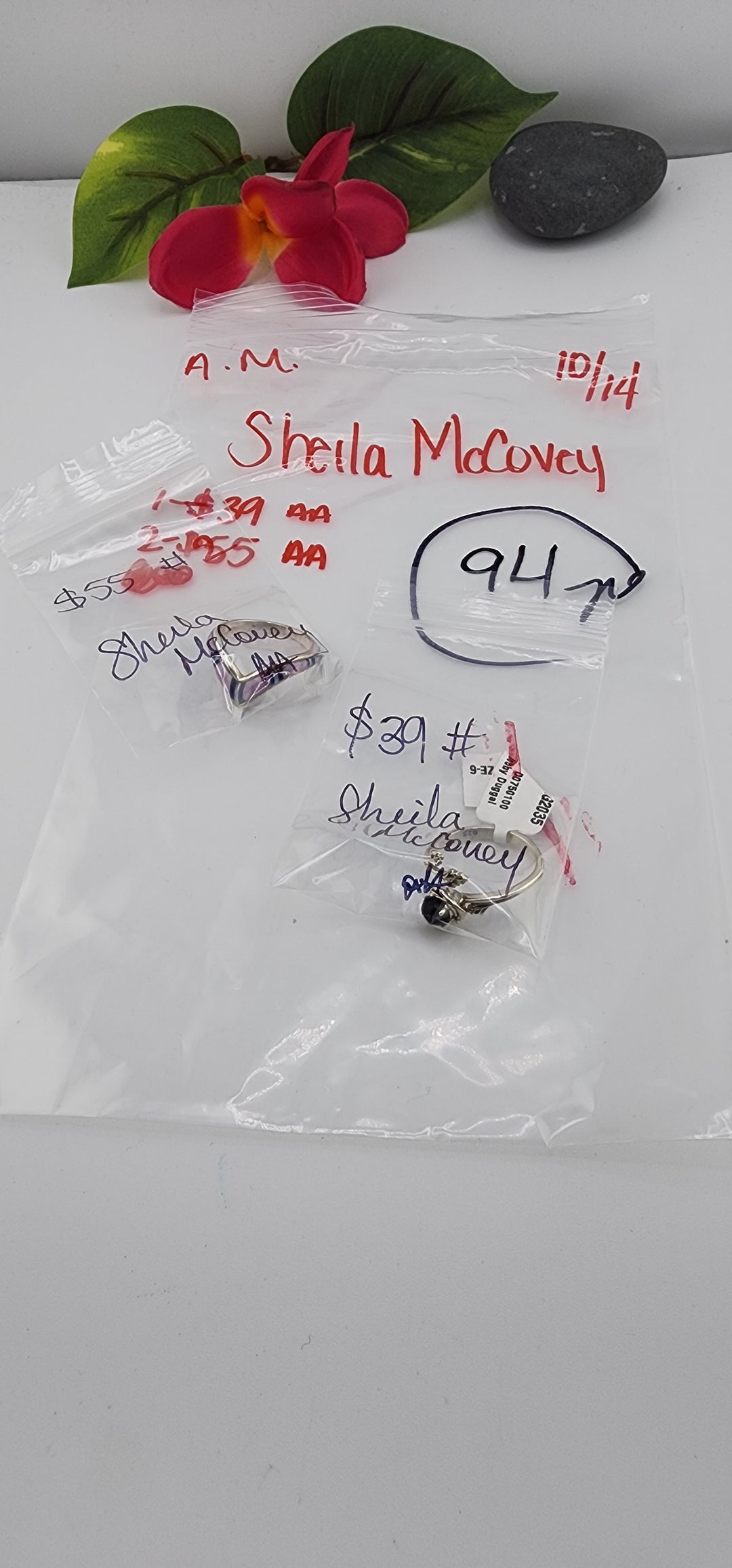 AM SHOW 48HR RESERVED FOR:  Sheila McCovey - 10/14/2025 FL tiktok Live Show -  2 Sterling Silver Items