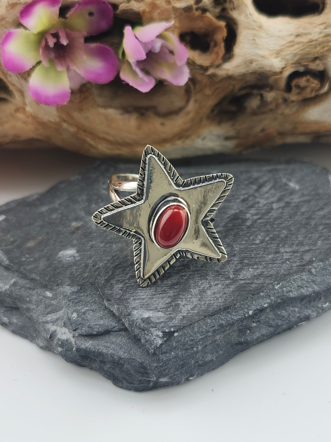 Red Italian Coral Ring