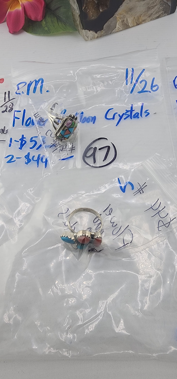 PM SHOW 48HR - RESERVED FOR: Flower & Moon Crystals - 11/26/2025 tiktok Live Show - 2 Sterling Silver Items