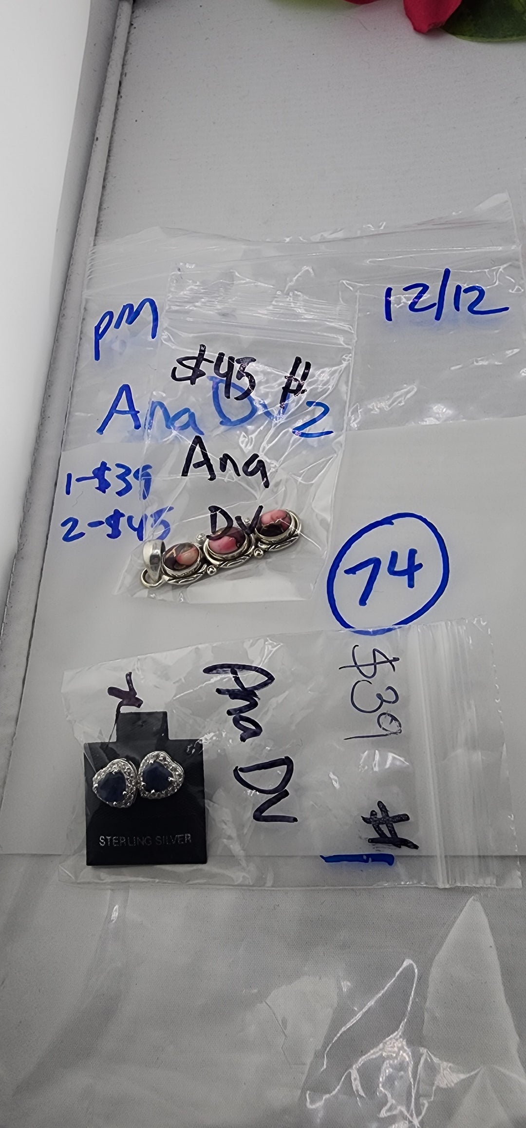 PM SHOW 48HR - RESERVED FOR: AnaDV - 12/13/2025 tiktok Live Show - 2 Sterling Silver Items