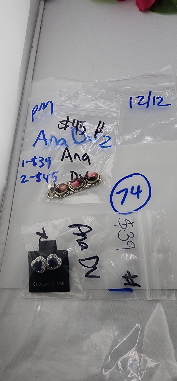 PM SHOW 48HR - RESERVED FOR: AnaDV - 12/13/2025 tiktok Live Show - 2 Sterling Silver Items