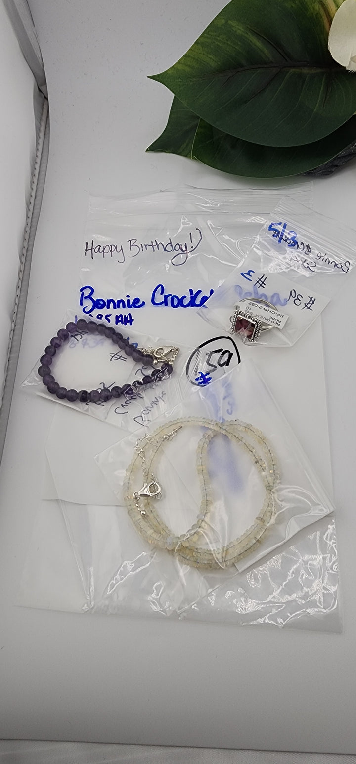RESERVED FOR: Bonnie Crockett Scha  - 5/3/2025 tiktok Live Show -3  Sterling Silver Items