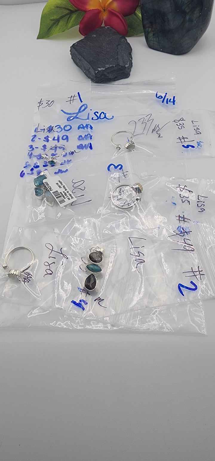48HR - RESERVED FOR: Lisa - 6/14/2025 FL tiktok Live Show - 3 Sterling Silver Items