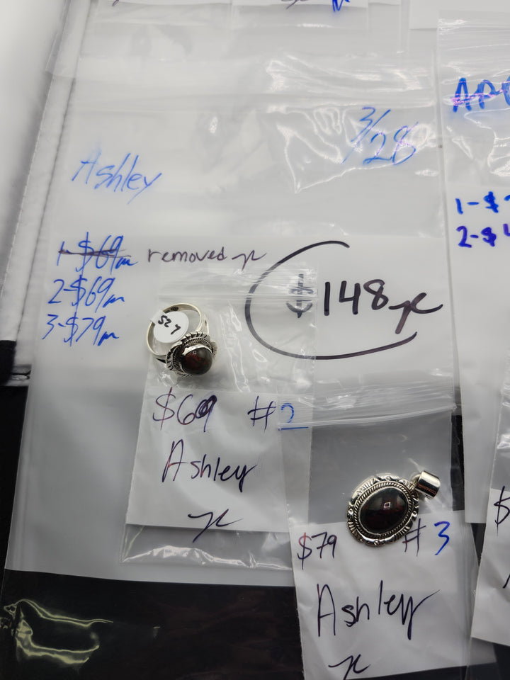 RESERVED FOR: Ashley - 3/28/2025 tiktok Live Show - 2 Sterling Silver Items