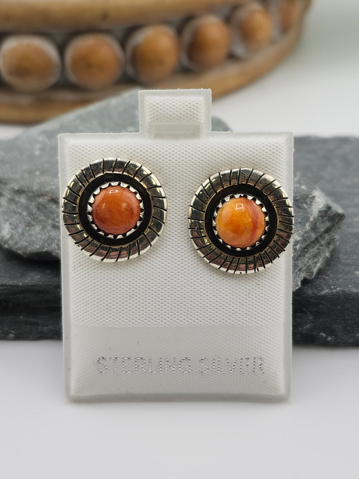 Spiny Oyster PostBack Earrings