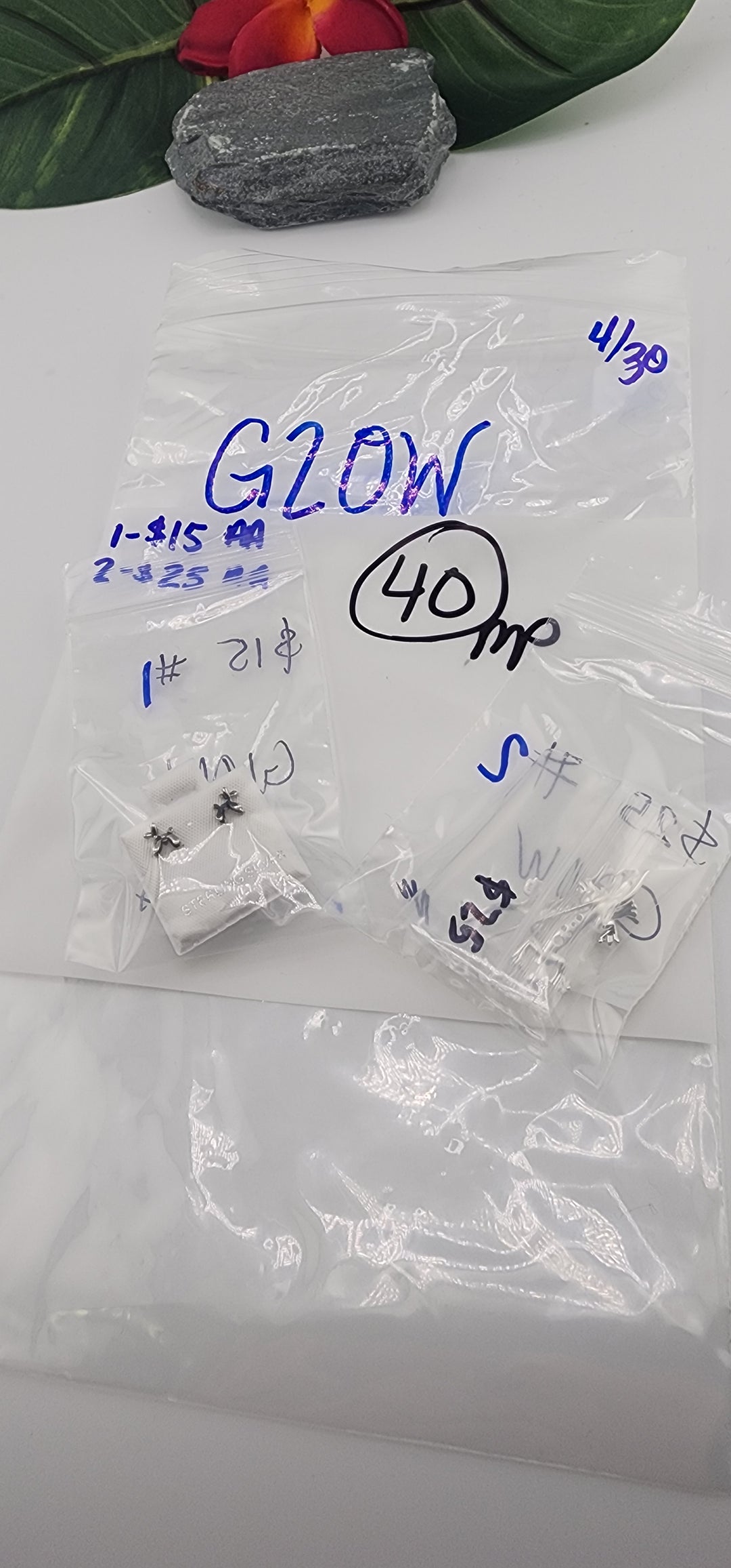 RESERVED FOR: GLOW - 4/30/2025 tiktok Live Show - 2 Sterling Silver Items