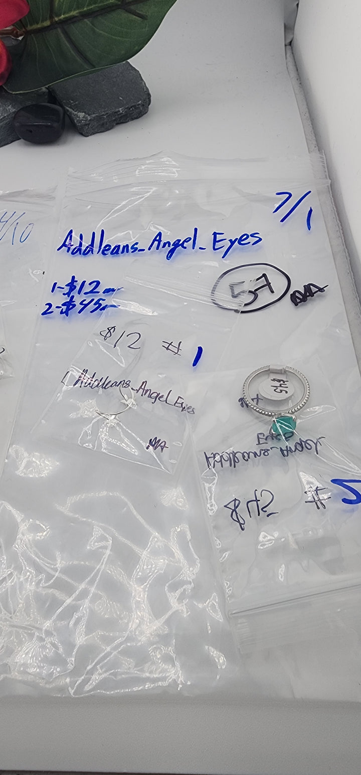 RESERVED FOR: Addleans_Angel_Eyes - 7/1/2025 tiktok Reservation Live Show - 2 Sterling Silver Items