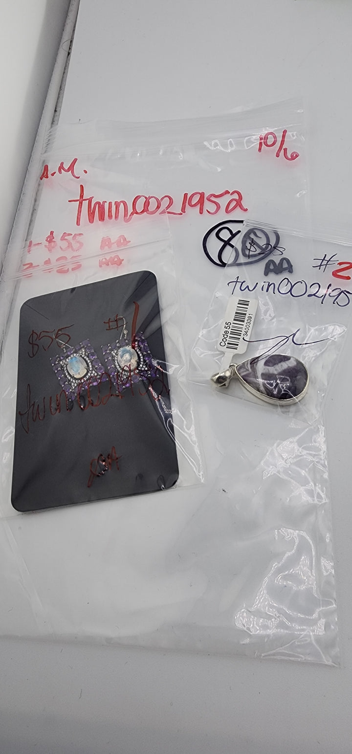 AM SHOW 48HR RESERVED FOR: twin0021952 - 10/6/2025 FL tiktok Live Show - 2 Sterling Silver Items