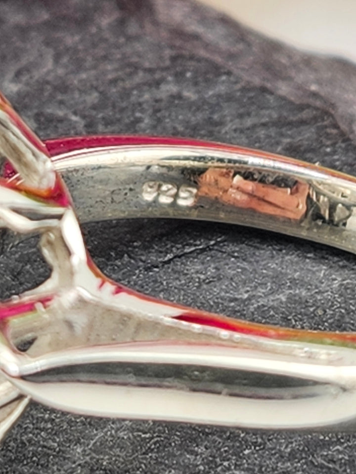 Cluster Moonstone Ring Size 8.75