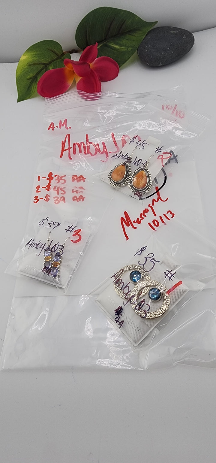 AM SHOW 48HR RESERVED FOR:   AmbyJ03- 10/10/2025 FL tiktok Live Show -3 Sterling Silver Items