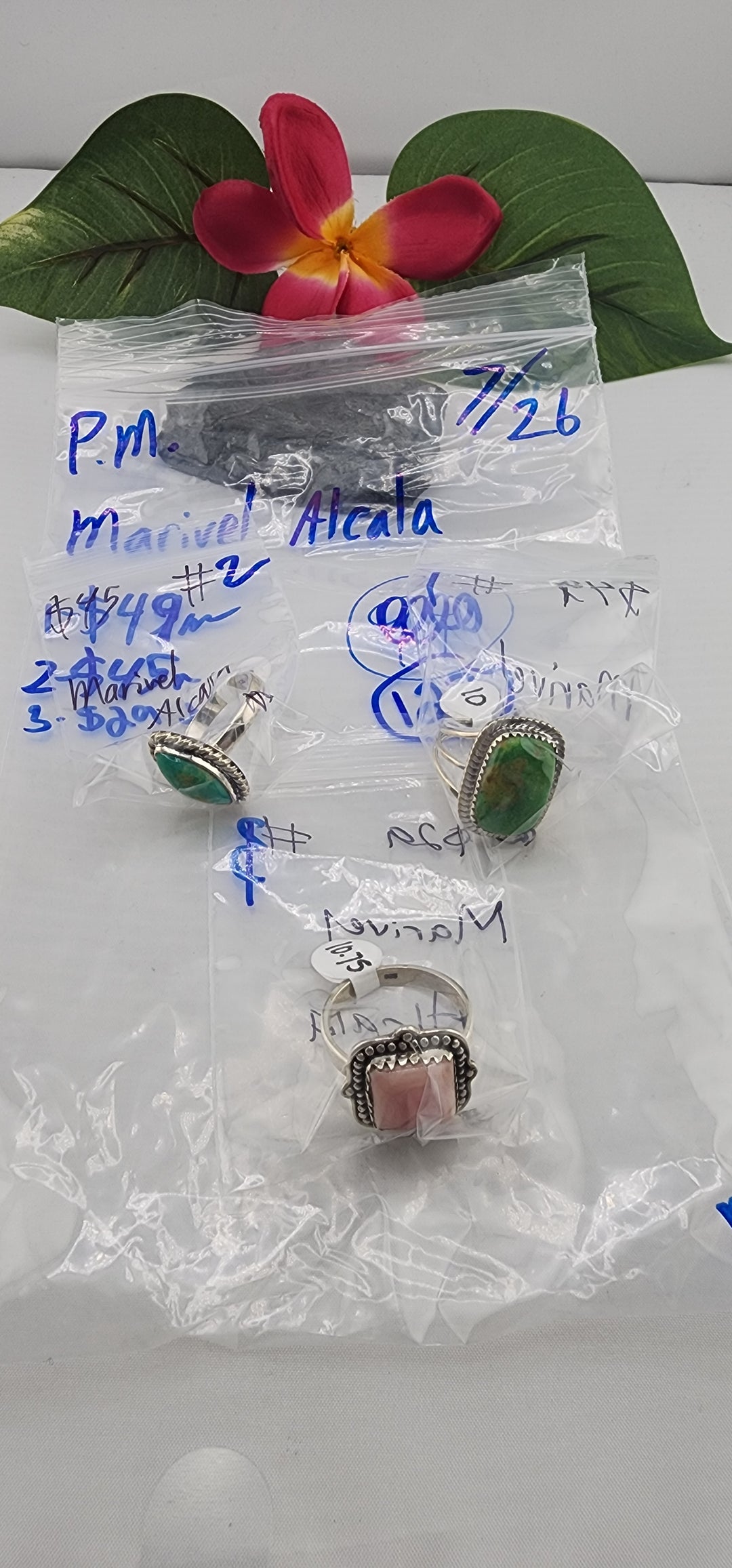 PM SHOW 24HR - RESERVED FOR: Marivel Alcala  - 7/26/2025 FL tiktok Live Show - 3 Sterling Silver Items