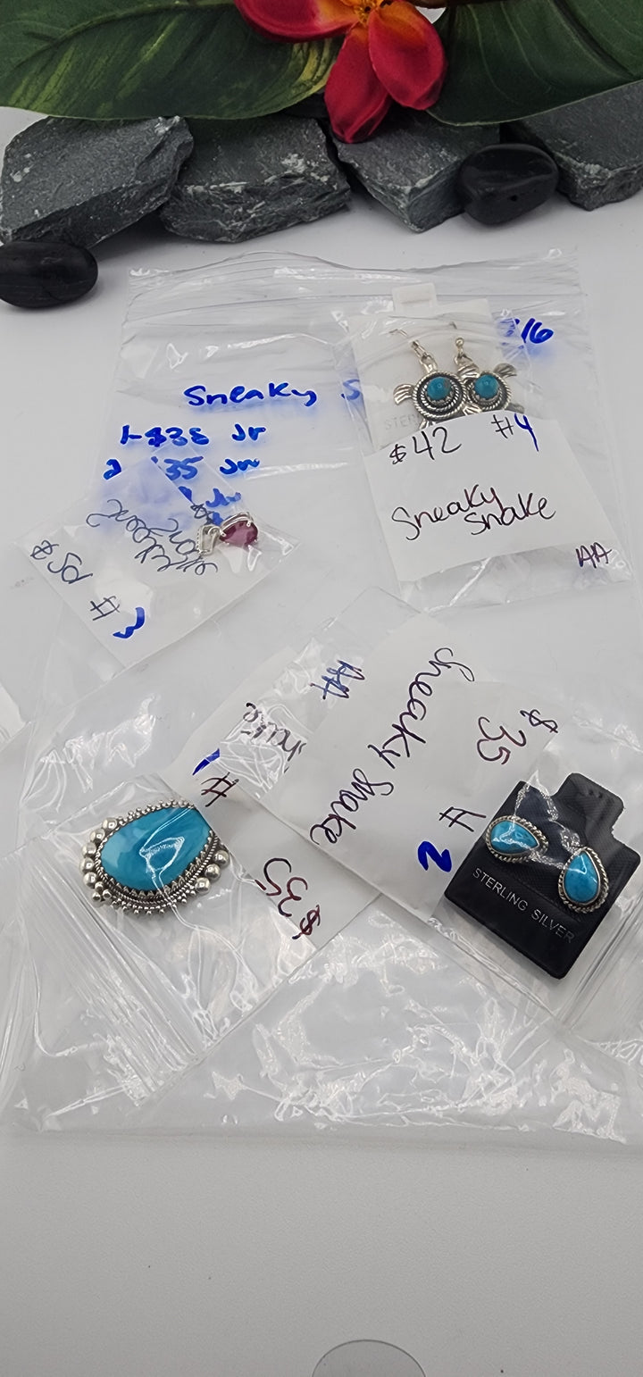 RESERVED FOR:  Sneaky Snake- 7/6/2025 tiktok Reservation Live Show -4 Sterling Silver Items