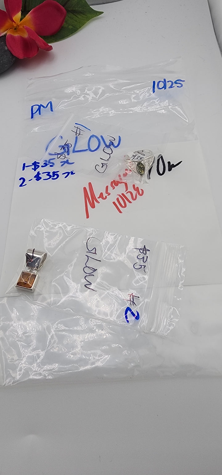 PM SHOW 48HR - RESERVED FOR: GLOW - 10/25/2025 FL tiktok Live Show - 2 Sterling Silver Items