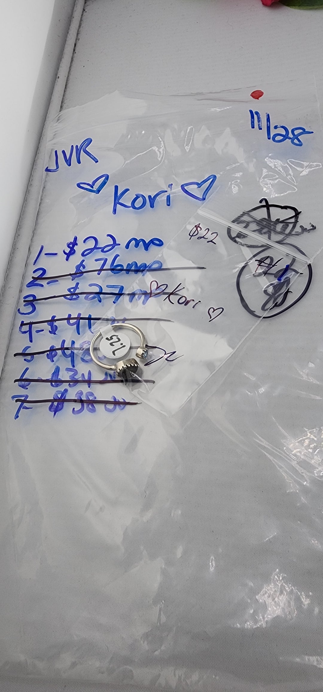 BF PM SHOW 48HR - RESERVED FOR:🧿💙Kori💙🧿   - 11/28/2025 tiktok Live Show - 1 Sterling Silver Items