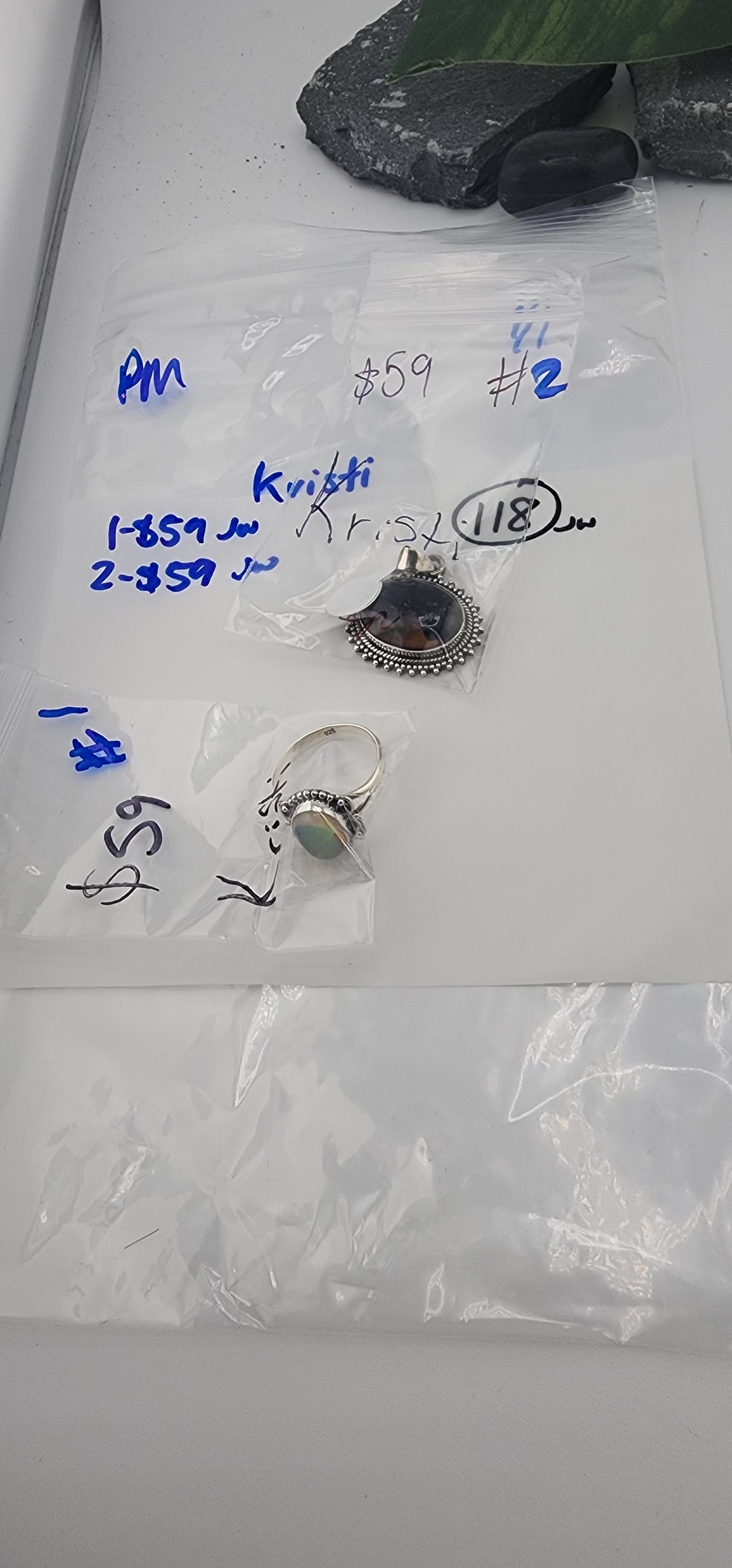 PM SHOW 48HR - RESERVED FOR: Kristi - 1/1/2026 tiktok Live Show - 2 Sterling Silver Items