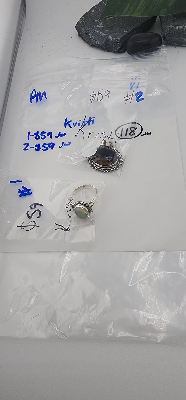 PM SHOW 48HR - RESERVED FOR: Kristi - 1/1/2026 tiktok Live Show - 2 Sterling Silver Items