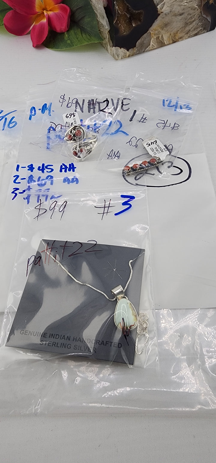 PM NATIVE SHOW 48HR - RESERVED FOR: pattit22 - 12/13/2025 tiktok Live Show - 3 Sterling Silver Items
