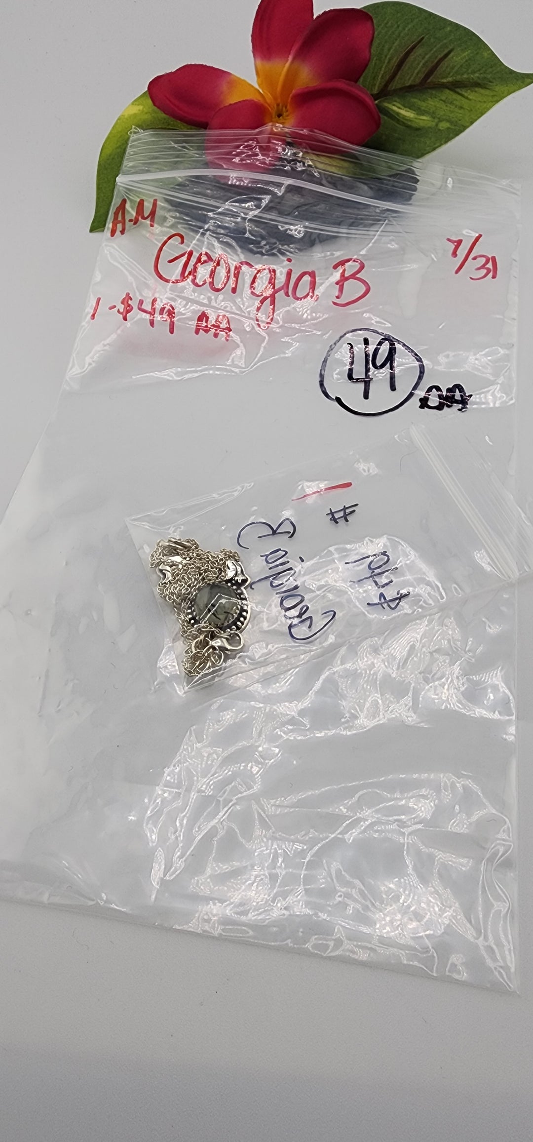 AM SHOW 48HR - RESERVED FOR: Georgia B - 7/31/2025 FL tiktok Live Show - 1 Sterling Silver Items