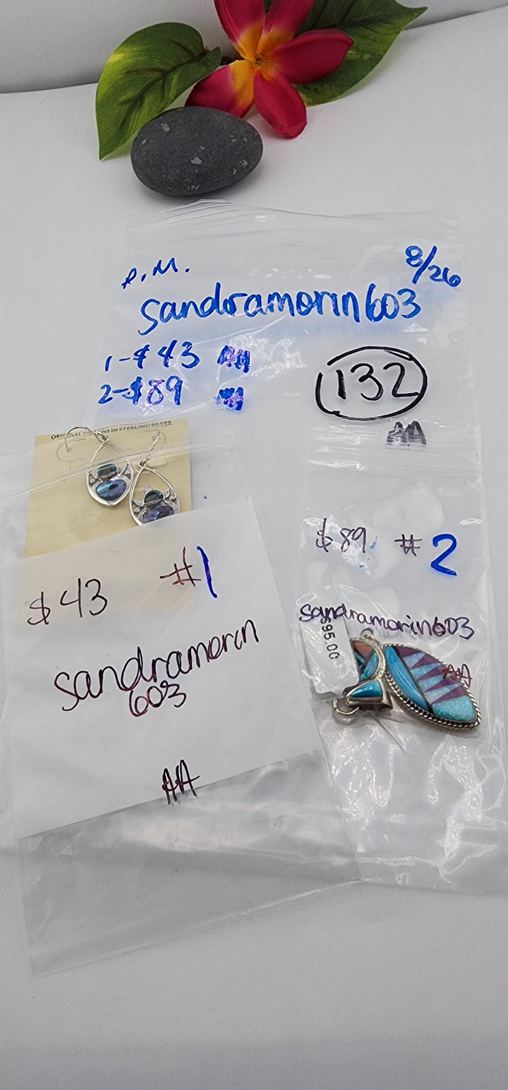 PM SHOW 48HR - RESERVED FOR:  - sandramorin603-  8/26/2025 FL tiktok Live Show - 2 Sterling Silver Items