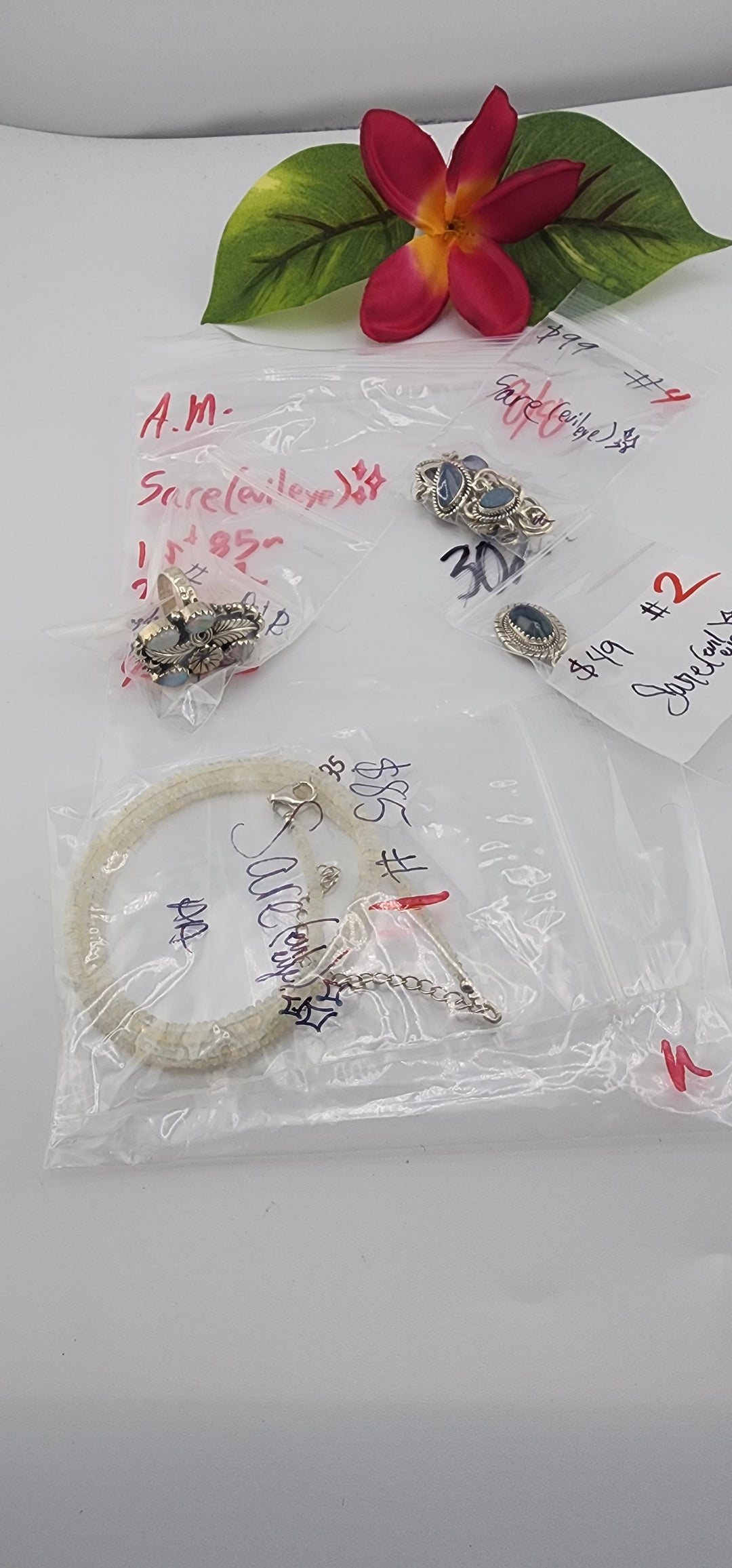 AM SHOW 48HR - RESERVED FOR: Sare🧿✨ - 8/8/2025 FL tiktok Live Show - 4 Sterling Silver Items
