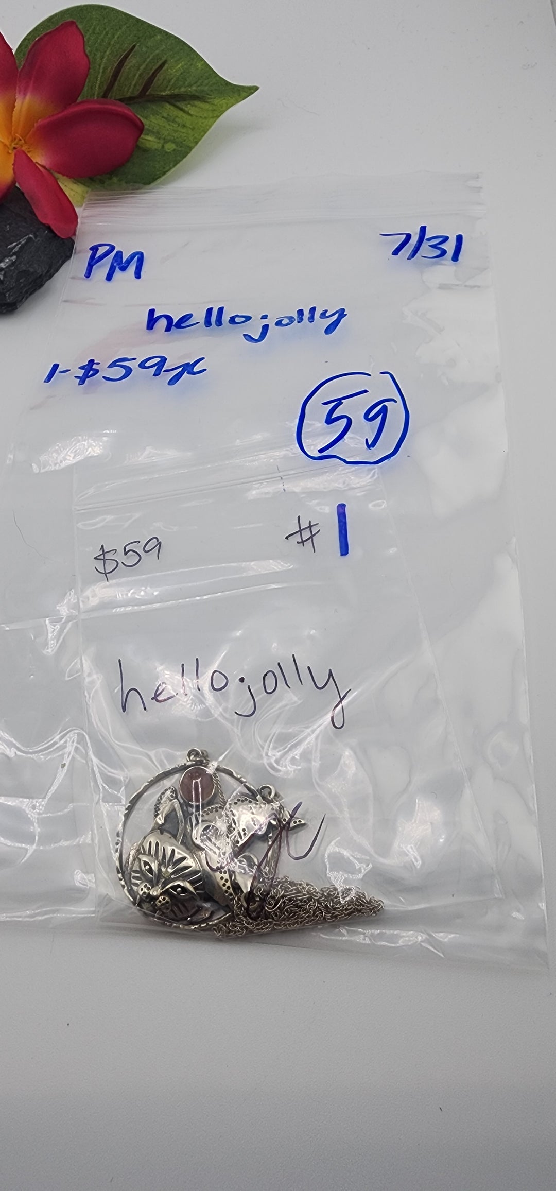 PM SHOW 48HR - RESERVED FOR: hellojolly   - 7/31/2025 FL tiktok Live Show - 1 Sterling Silver Items