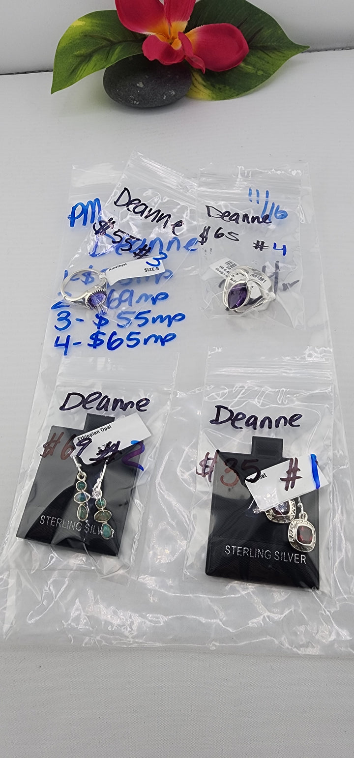 PM SHOW 48HR - RESERVED FOR: Deanne - 11/16/2025 TikTok Live Show - 4 Sterling Silver Items