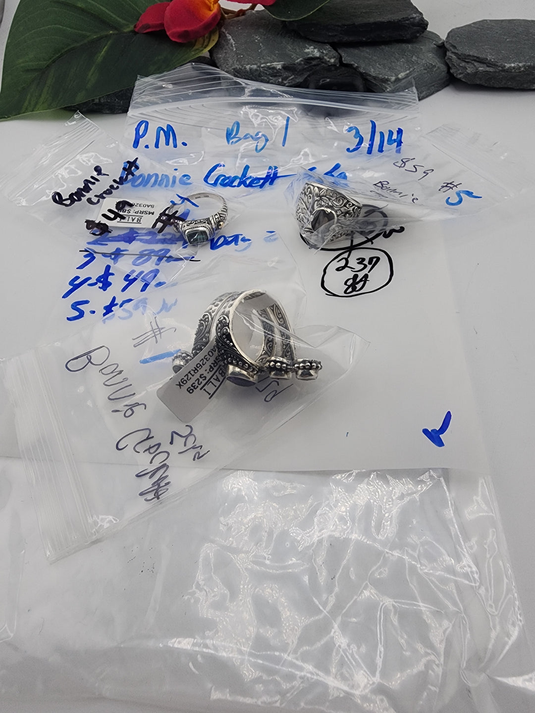 Bonnie Crockett Scha Bag 1 - 3/14/26 -3 925 Sterling Silver Items