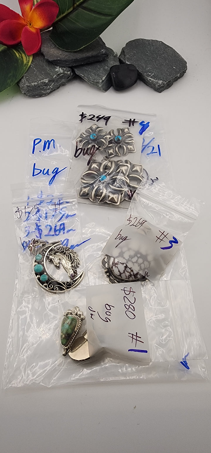PM SHOW 48HR - RESERVED FOR: bug - 12/21/2025 tiktok Live Show - 4 Sterling Silver Items
