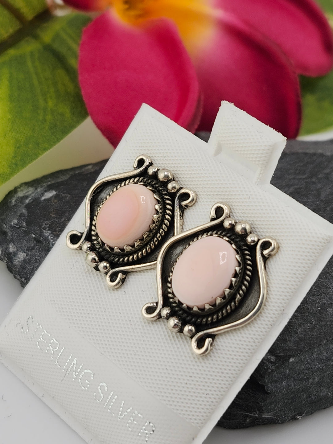 Queen Conch Stud 925 Sterling Silver Earrings