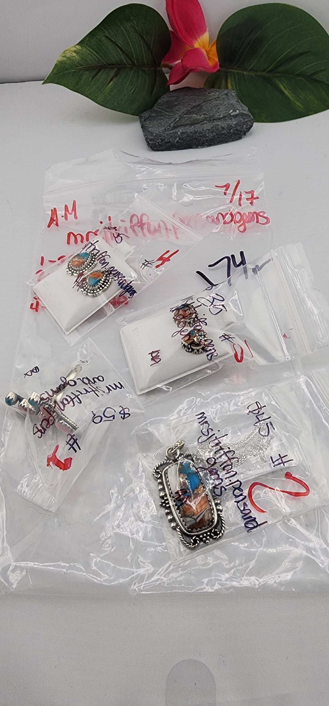 AM SHOW 48HR - RESERVED FOR: mrsjtriffon.pensandgems - 7/17/2025 FL tiktok Live Show - 4 Sterling Silver Items