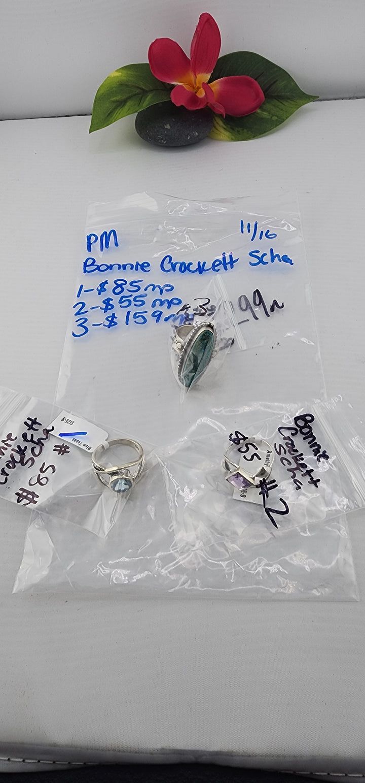PM SHOW 48HR - RESERVED FOR: Bonnie Crockett Scha - 11/16/2025 tiktok Live Show - 3 Sterling Silver Items