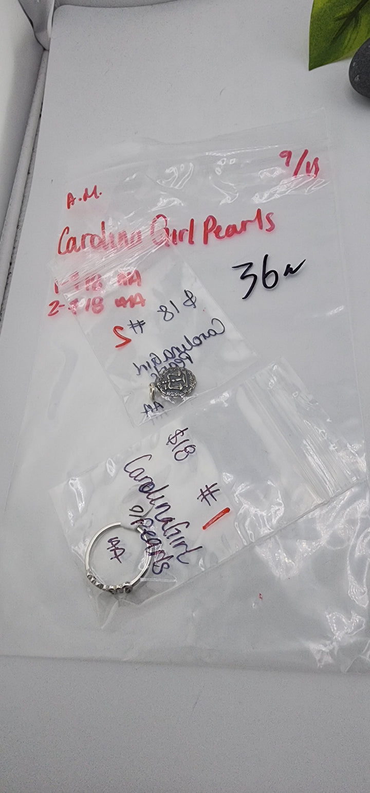 AM SHOW 48HR - RESERVED FOR: CarolinaGirlPearls - 9/11/2025 FL tiktok Live Show - 2 Sterling Silver Items
