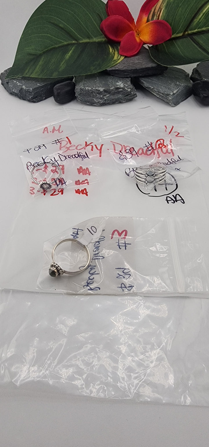 AM SHOW 48HR RESERVED FOR: Becky.Dreadful - 1/2/2026 FL tiktok Live Show - 3 Sterling Silver Items