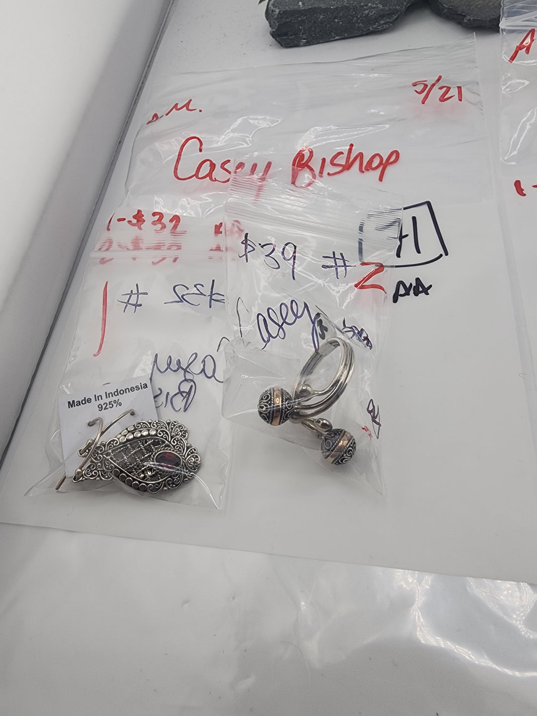 Casey Bishop - 5/21/26 - 2 925 Sterling Silver Items