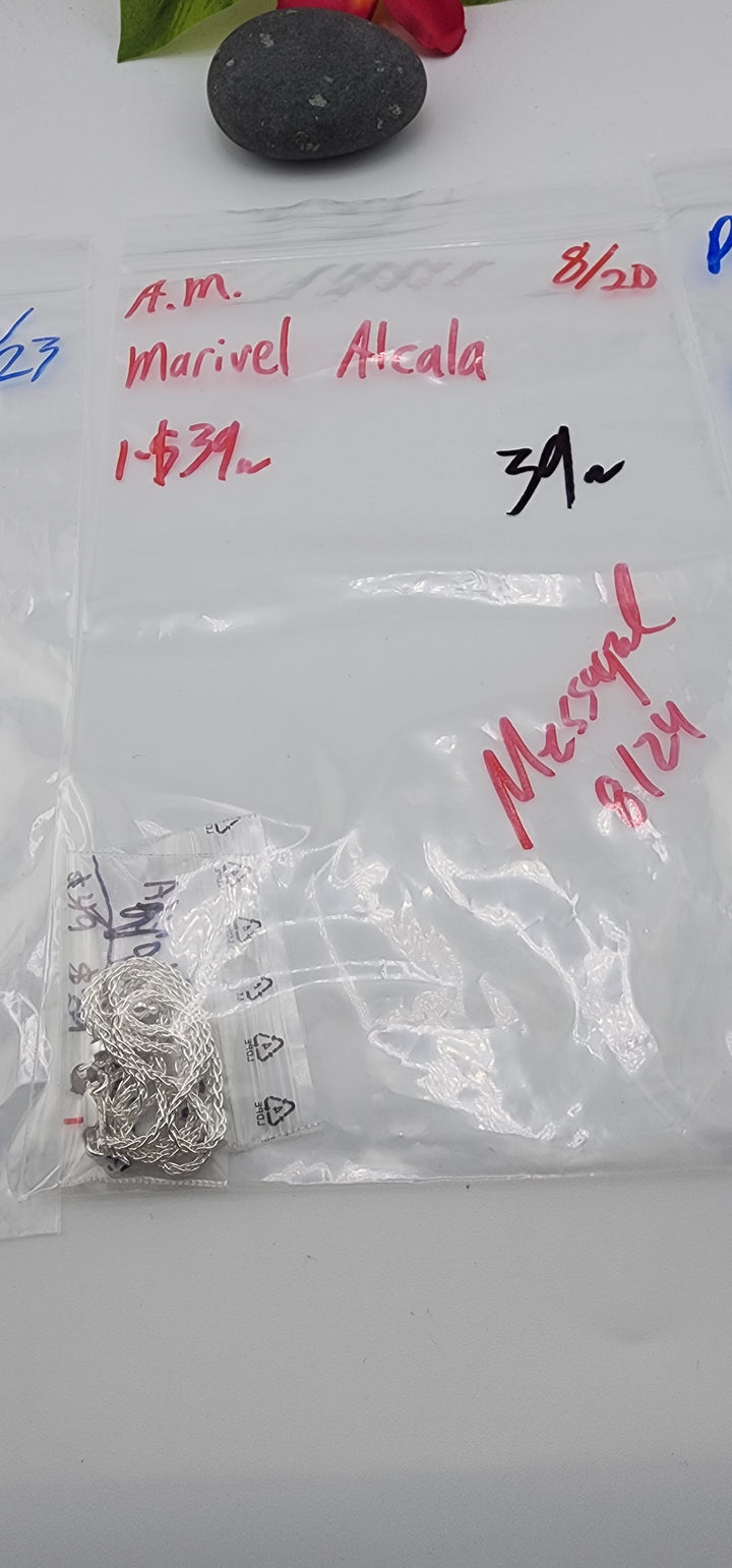AM SHOW 48HR - RESERVED FOR: Marivel Alcala - 8/20/2025 FL tiktok Live Show - 1 Sterling Silver Items