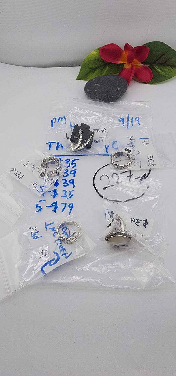 PM SHOW 48HR - RESERVED FOR: TheCraftyOwl  - 9/19/2025 FL tiktok Live Show - 5 Sterling Silver Items