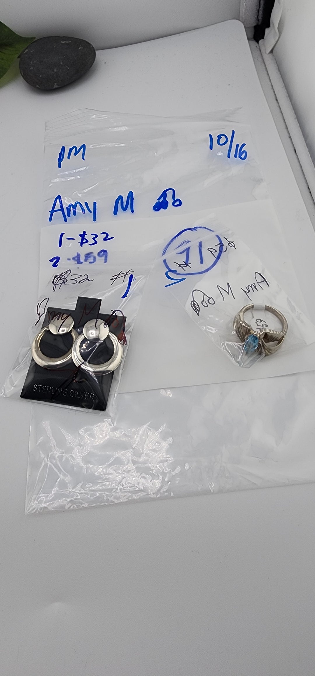 PM SHOW 48HR - RESERVED FOR: Amy M🍒 - 10/16/2025 FL tiktok Live Show - 2 Sterling Silver Items