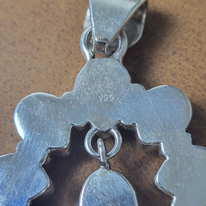 Natural Pink Opal 925 Sterling Silver Pendant