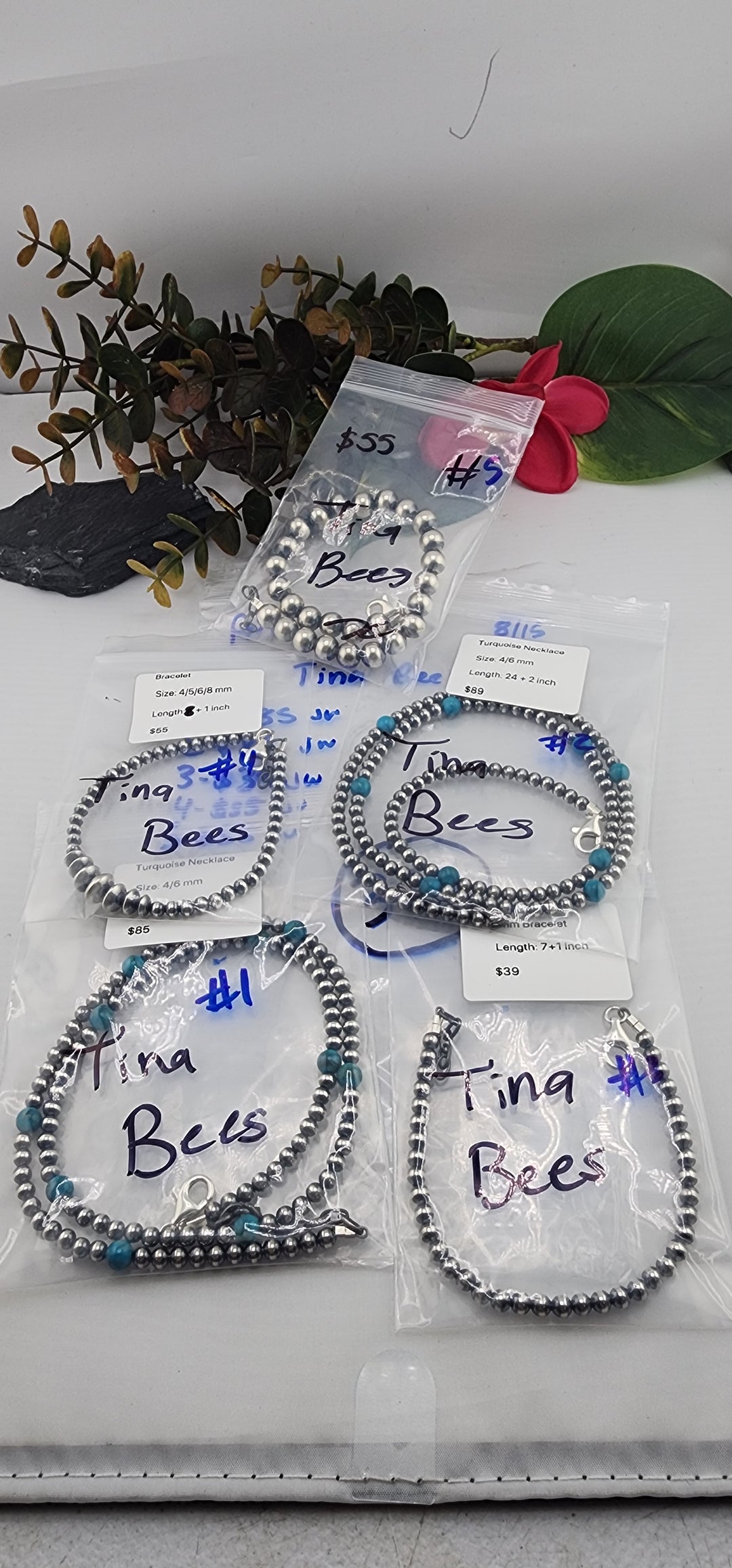 PM SHOW 48HR - RESERVED FOR: Tina Bees - 8/15/2025 FL tiktok Live Show - 5 Sterling Silver Items