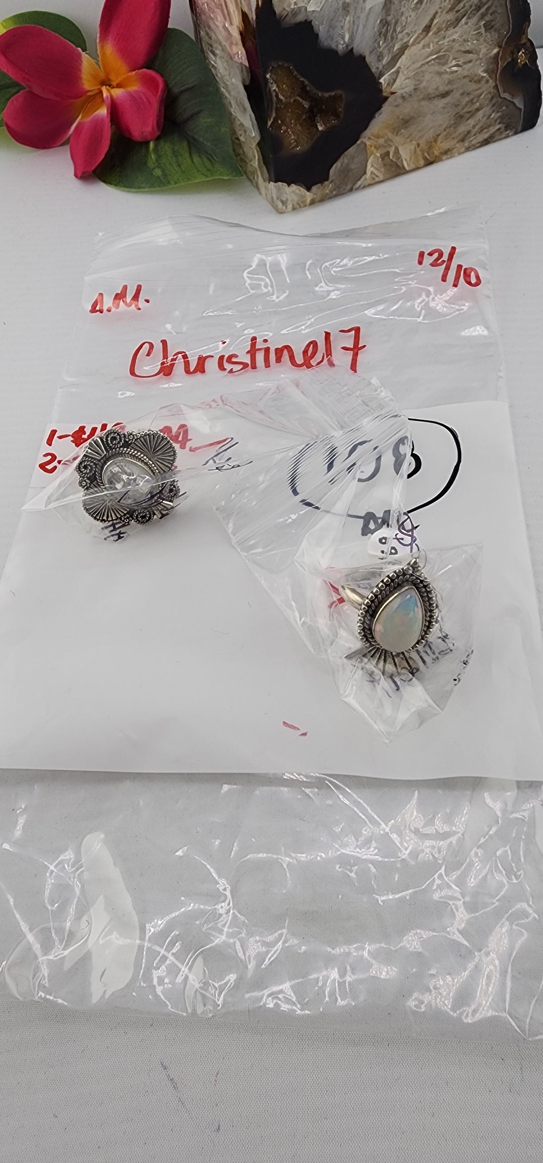 AM SHOW 48HR RESERVED FOR: Christine17- 12/10/2025 FL tiktok Live Show - 2 Sterling Silver Items