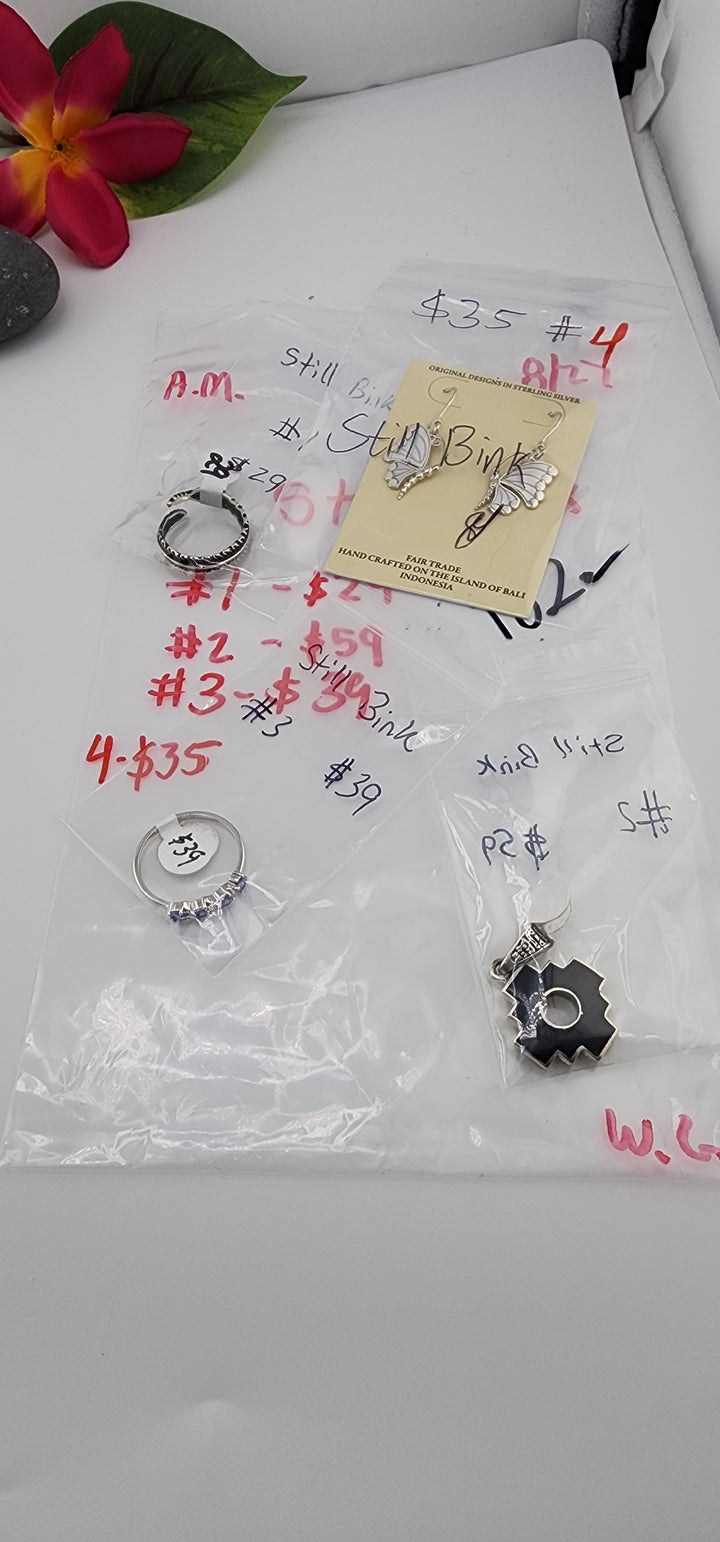 AM SHOW 48HR - RESERVED FOR: Still Bink - 8/27/2025 FL tiktok Live Show - 4 Sterling Silver Items