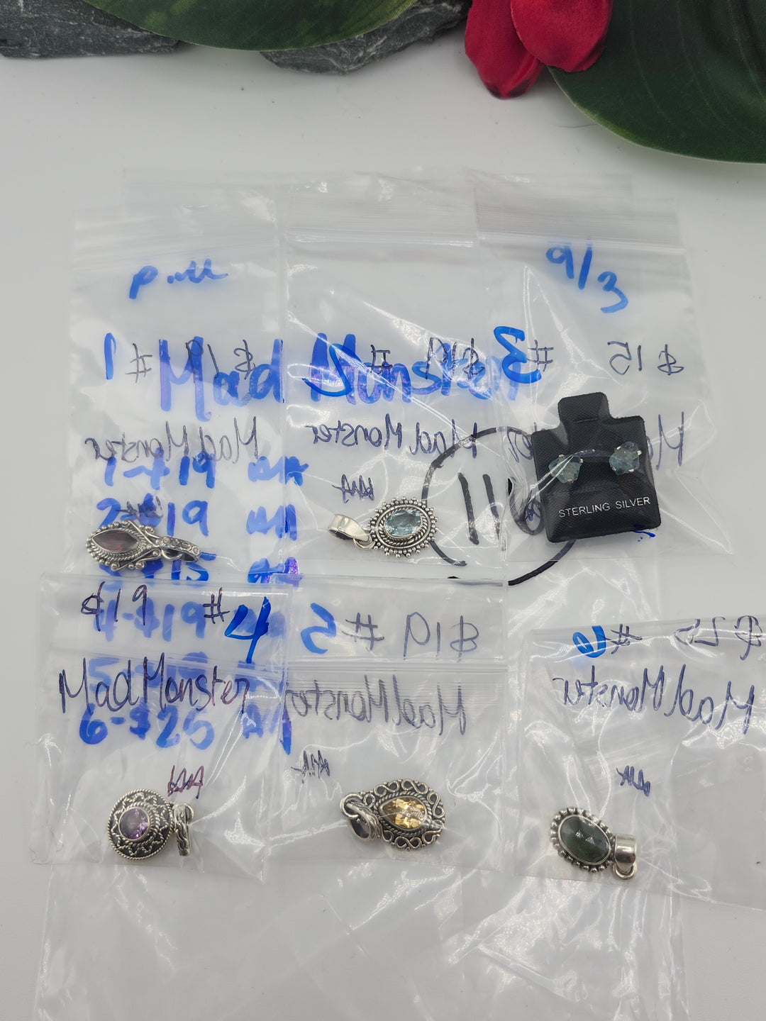 PM SHOW 48HR - RESERVED FOR: MadMonster- 9/03/2025 FL tiktok Live Show - 6 Sterling Silver Items