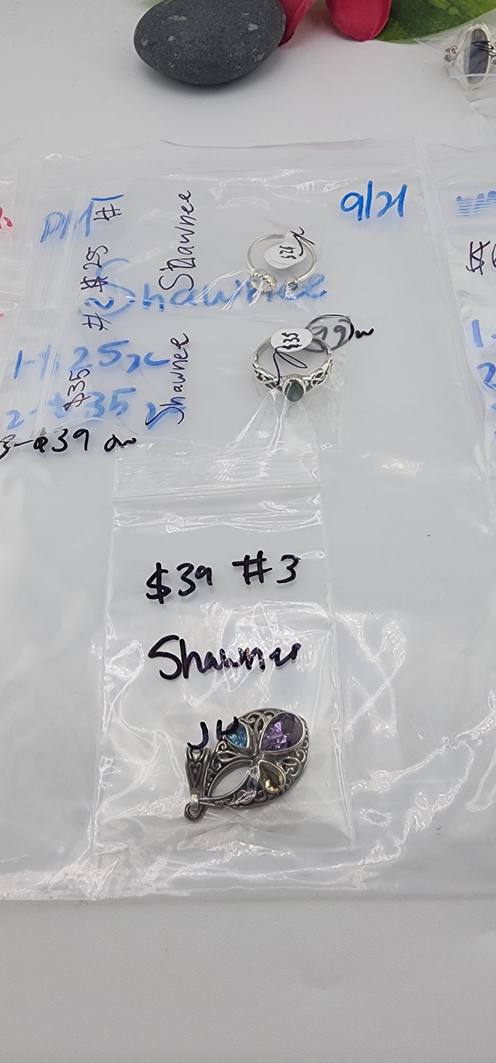 PM SHOW 48HR - RESERVED FOR:  Shawnee- 9/21/2025 FL tiktok Live Show -3 Sterling Silver Items
