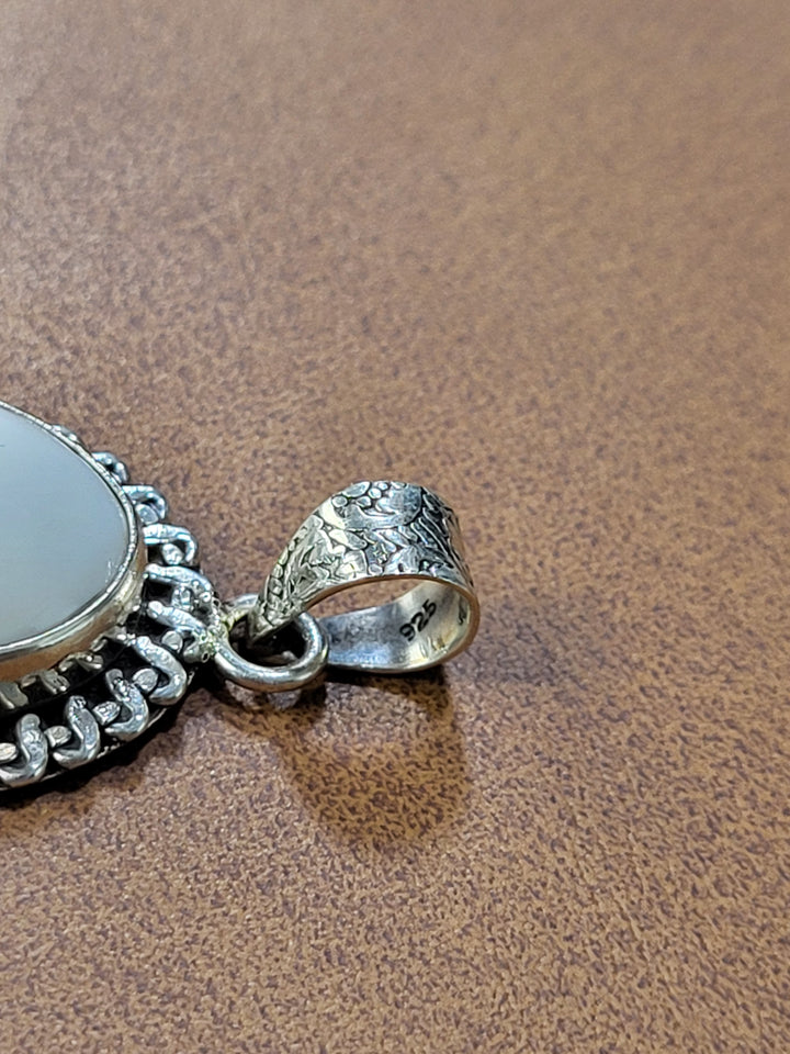 Natural Wild Horse Jasper Pendant 925 Sterling Silver