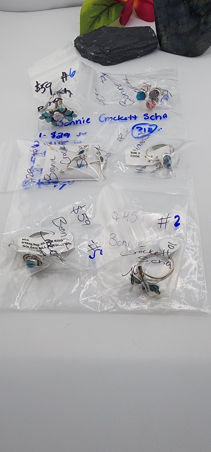 48HR - RESERVED FOR: Bonnie Crockett Scha- 6/19/2025 FL tiktok Live Show -6  Sterling Silver Items