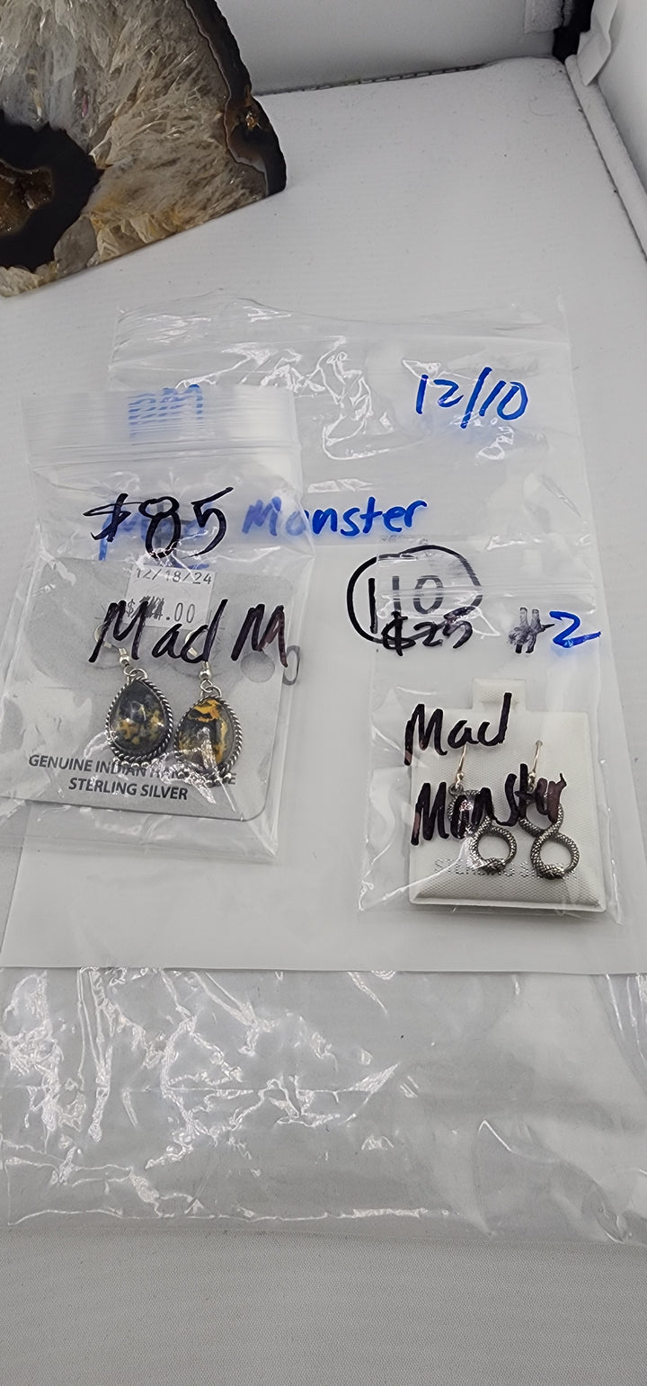 PM SHOW 48HR - RESERVED FOR: MadMonster - 12/10/2025 tiktok Live Show - 2 Sterling Silver Items